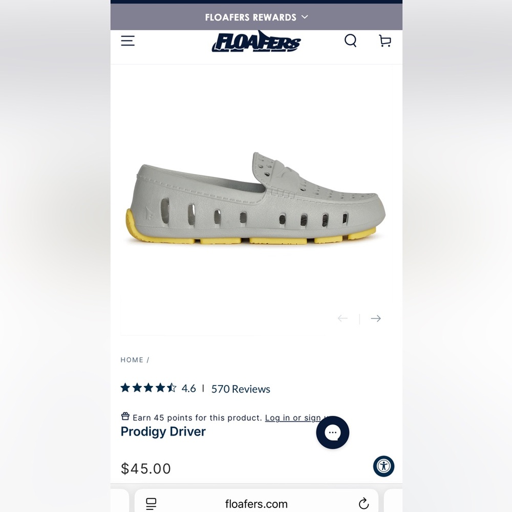 Kids Gray and Yellow Slip-On Loafers